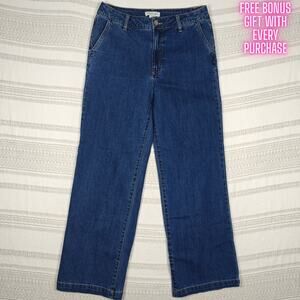 Rachel Zoe High Rise Wide Leg Jeans Medium Wash Size 8 NEW